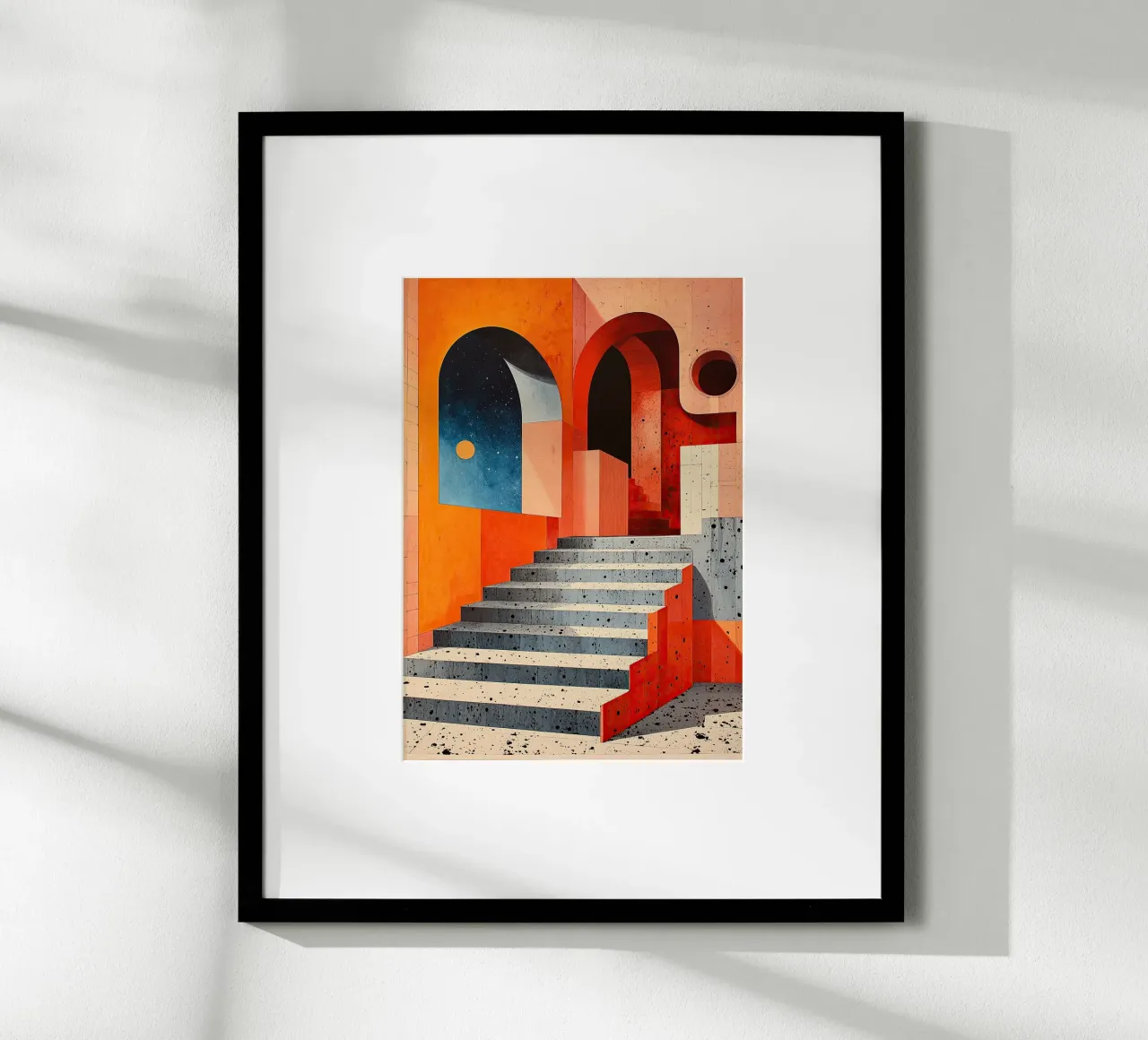 Surréalisme Architecture Design Géométrie poster de Nikis Art Studio