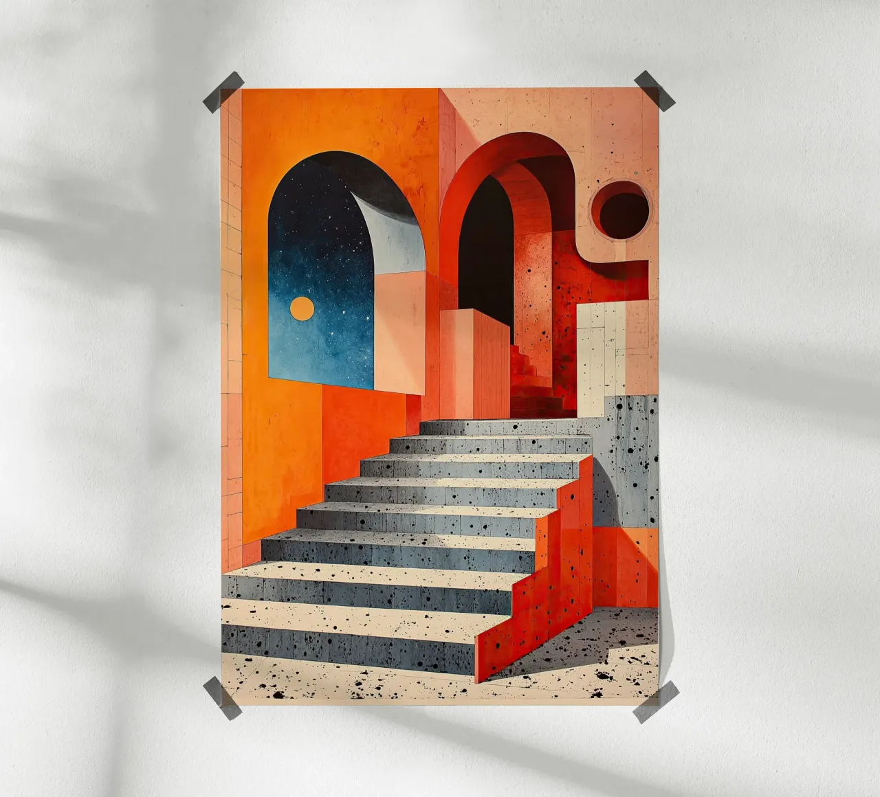 Surrealismo Architettura Design Geometria poster da Nikis Art Studio