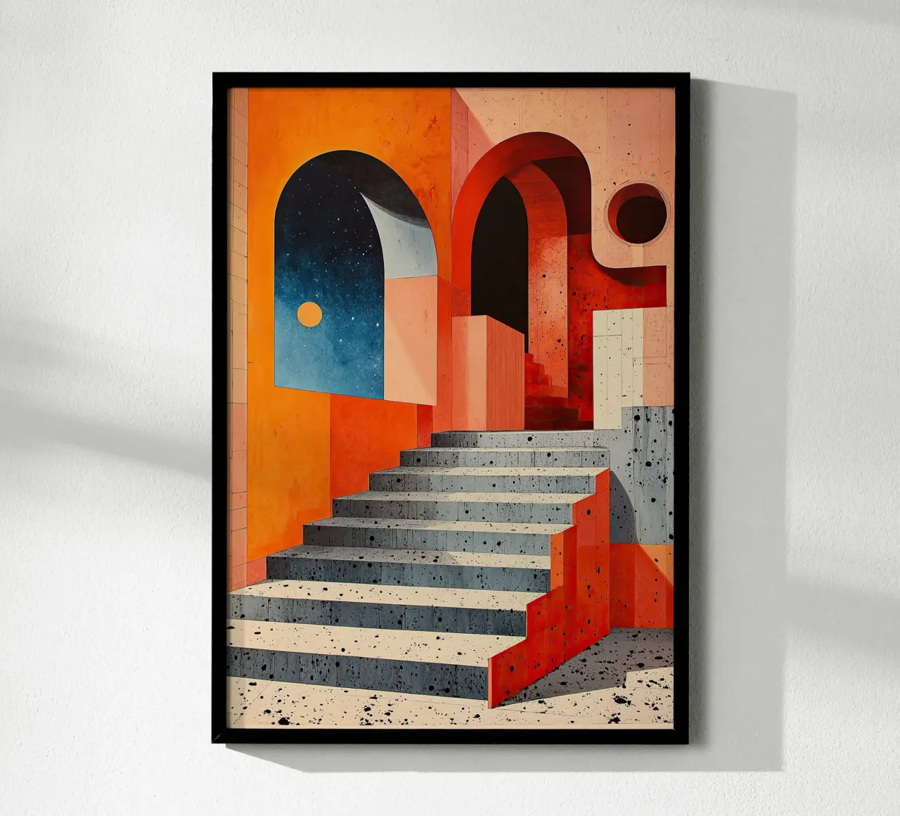 Surréalisme Architecture Design Géométrie poster de Nikis Art Studio