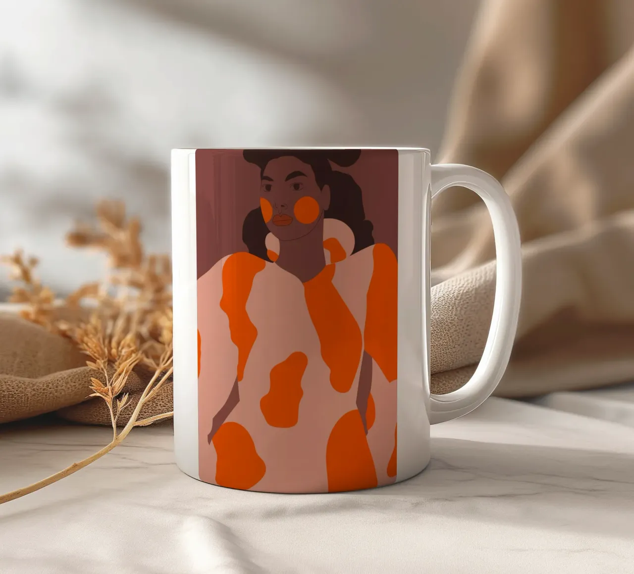 Cappello con motivo a mucca tazza in ceramica da Emery Kate