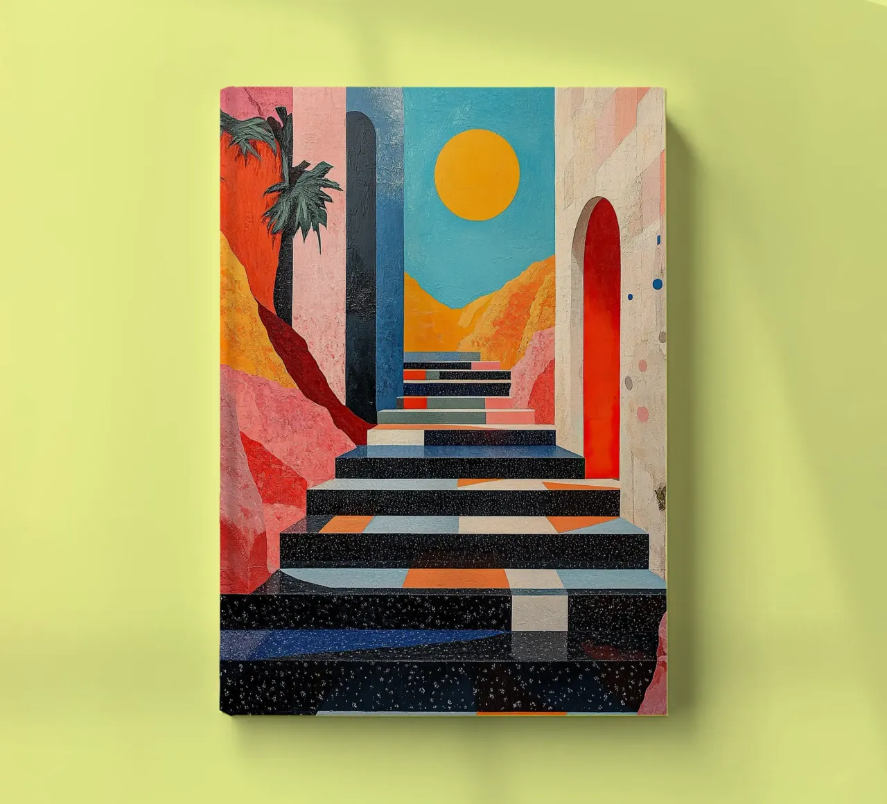 Surrealismus Architektur Design Geometrie Notizbuch von Nikis Art Studio