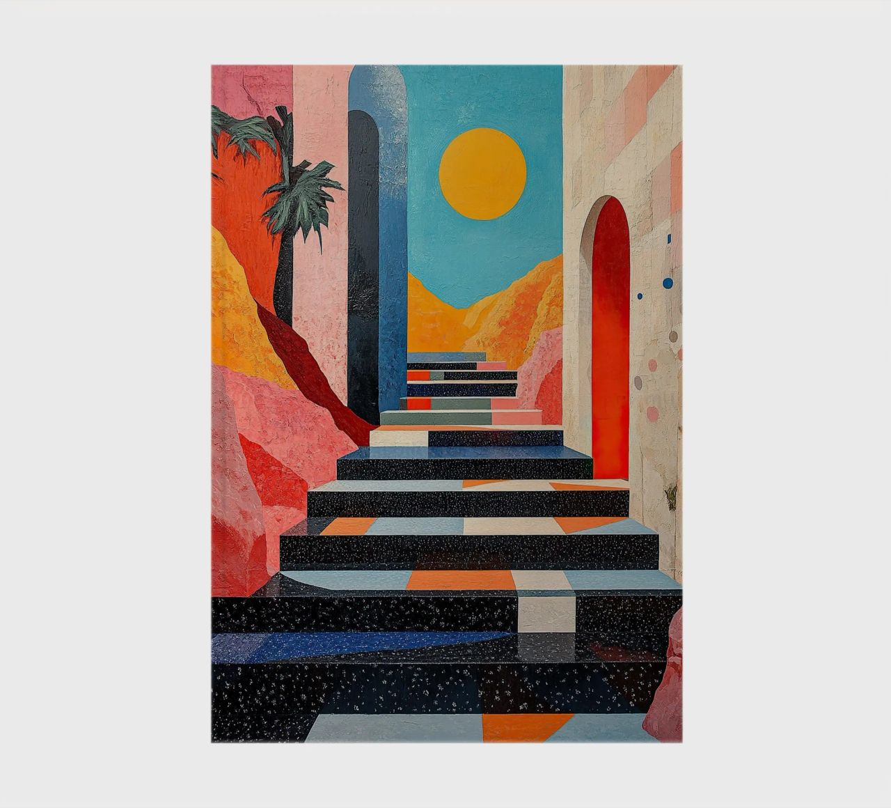 Surrealism Architecture Design Geometry notebook by Nikis Art Studio