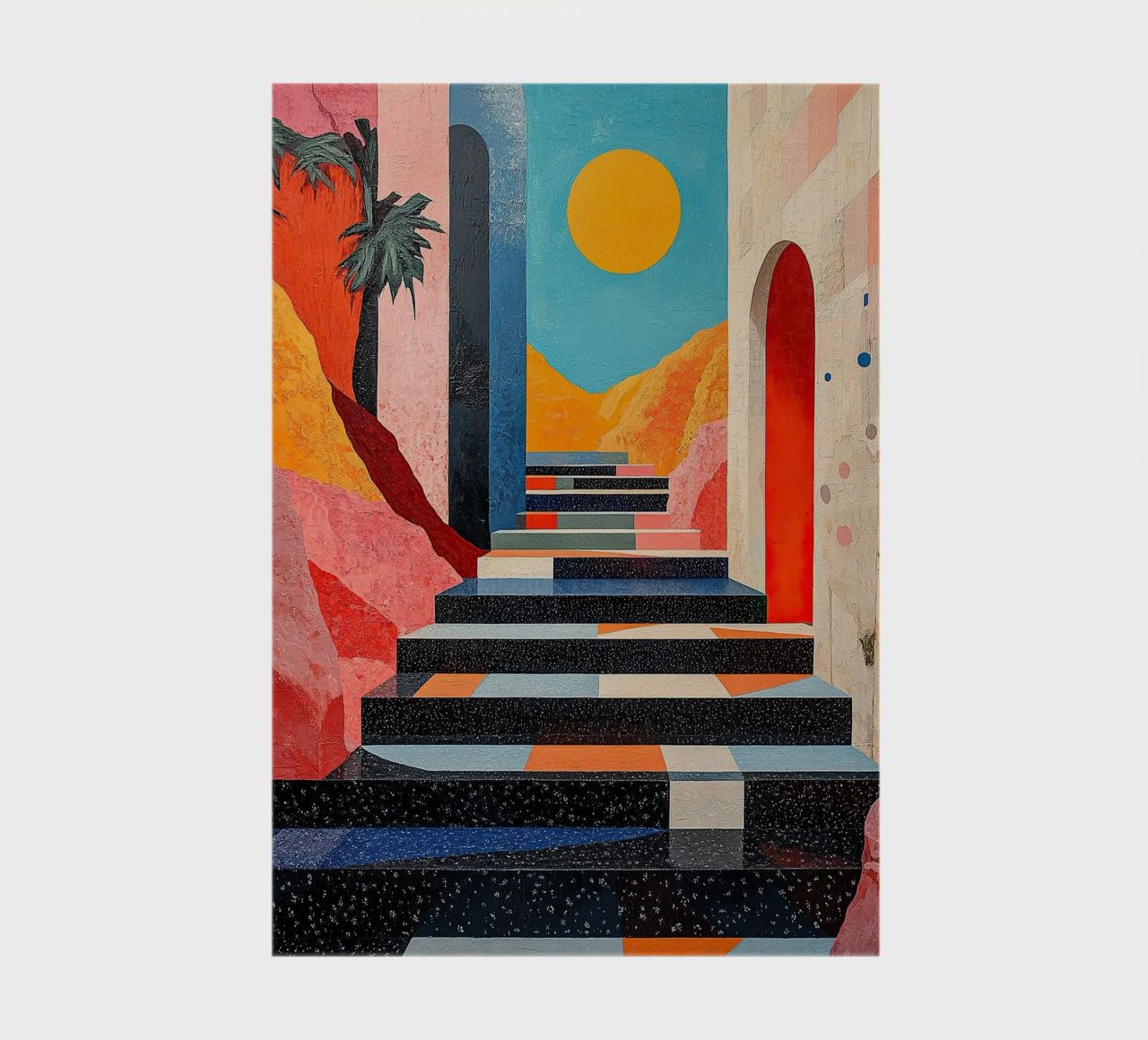 Surrealism Architecture Design Geometry notebook by Nikis Art Studio