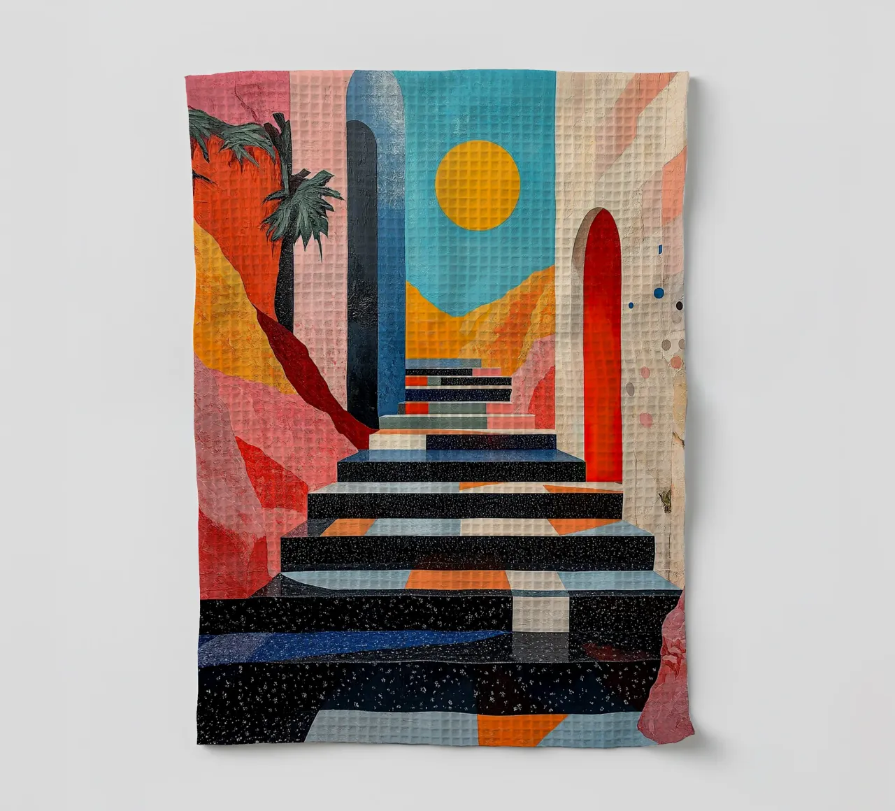 Surréalisme Architecture Design Géométrie torchon de Nikis Art Studio