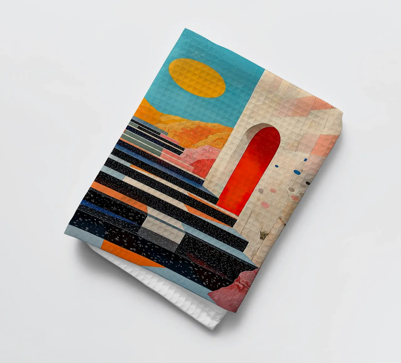 Surréalisme Architecture Design Géométrie torchon de Nikis Art Studio