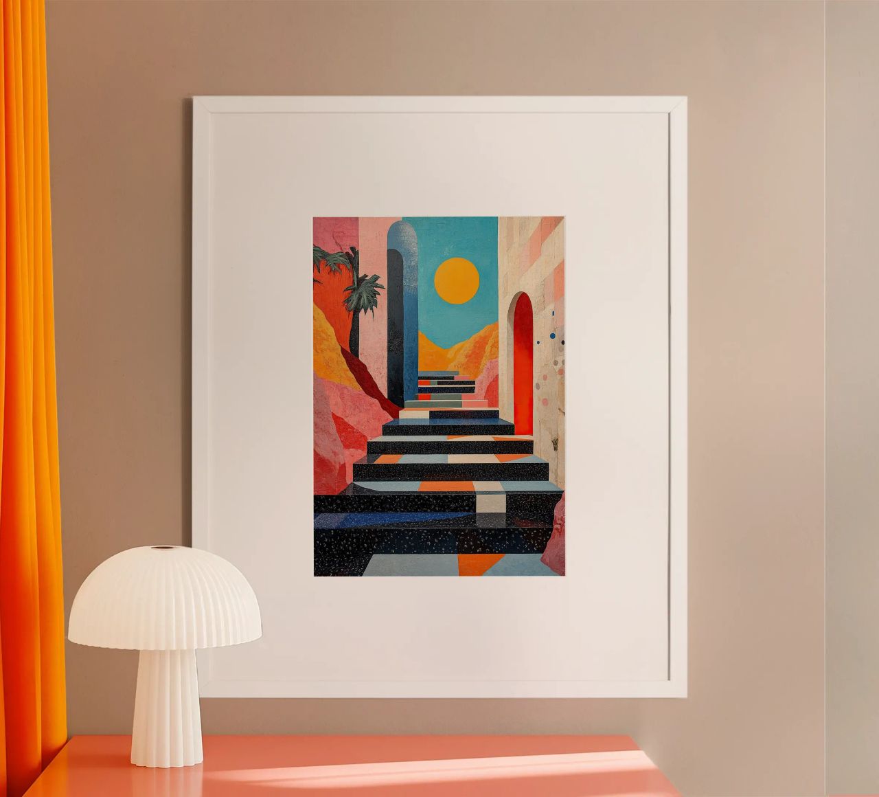 Surrealism Architecture Design Geometry poster by Nikis Art Studio