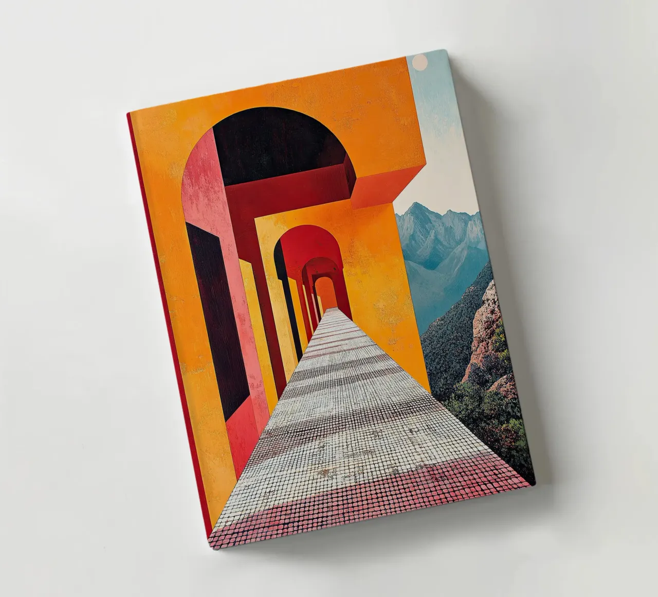 Surrealism Architecture Design Geometry notebook by Nikis Art Studio