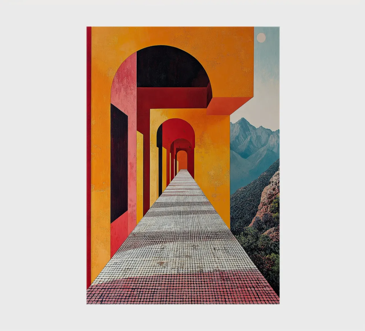 Surrealism Architecture Design Geometry notebook by Nikis Art Studio