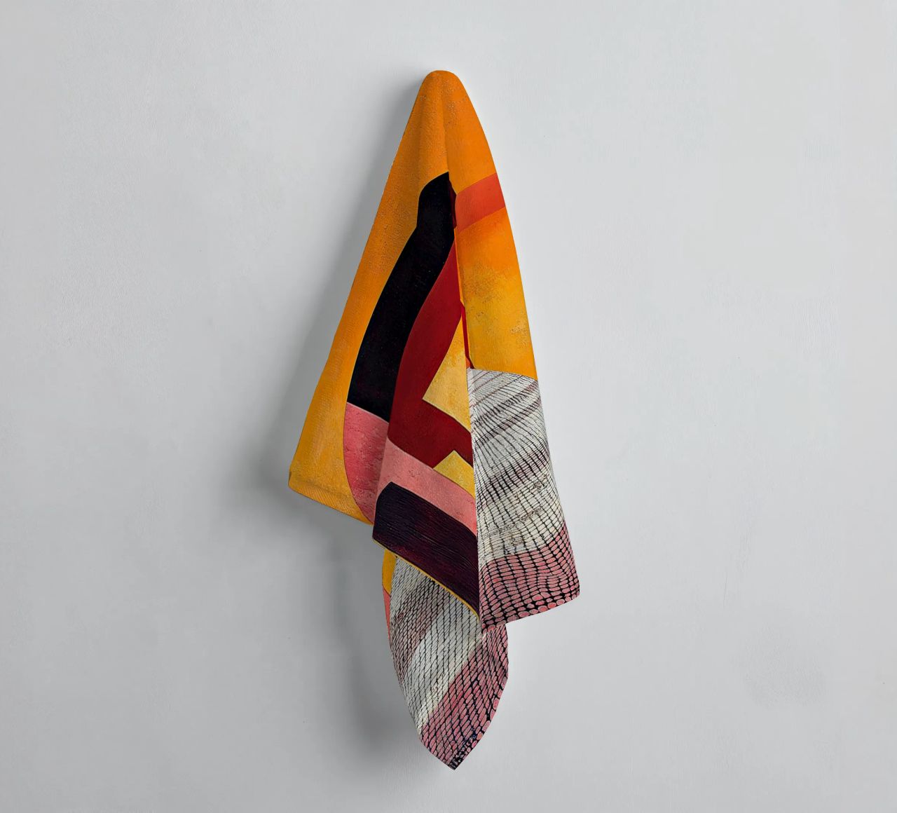 Surrealismus Architektur Design Geometrie Handtuch von Nikis Art Studio