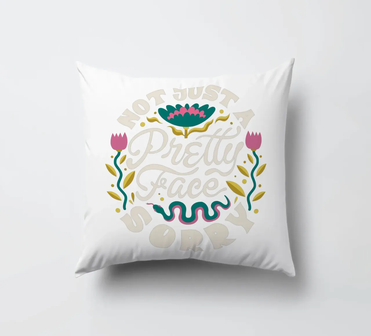 a pretty face decorative cushion by 🥝 KIWI STORE