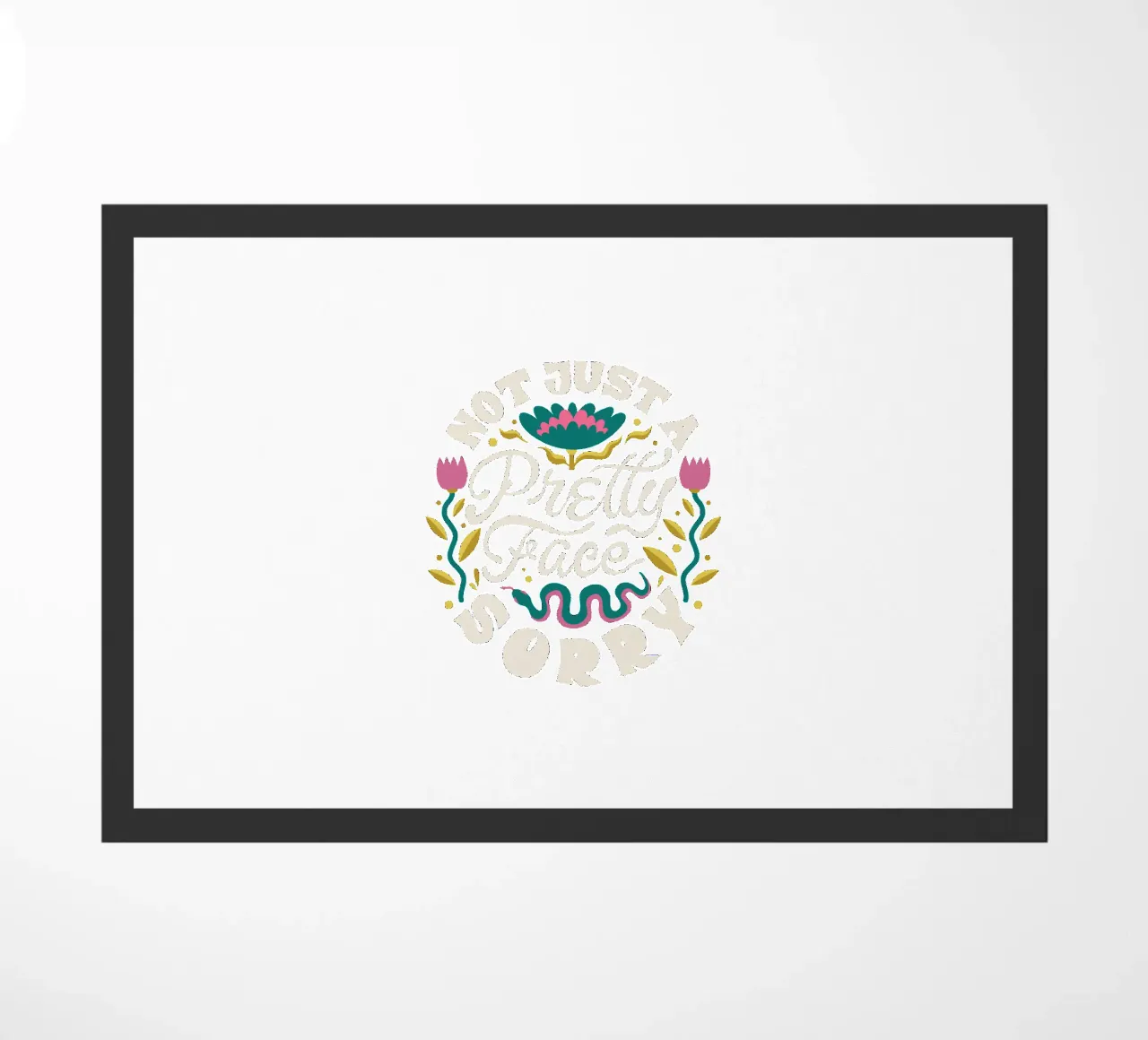 a pretty face doormat by 🥝 KIWI STORE