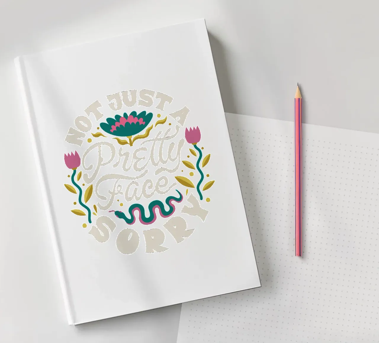 a pretty face notebook by 🥝 KIWI STORE