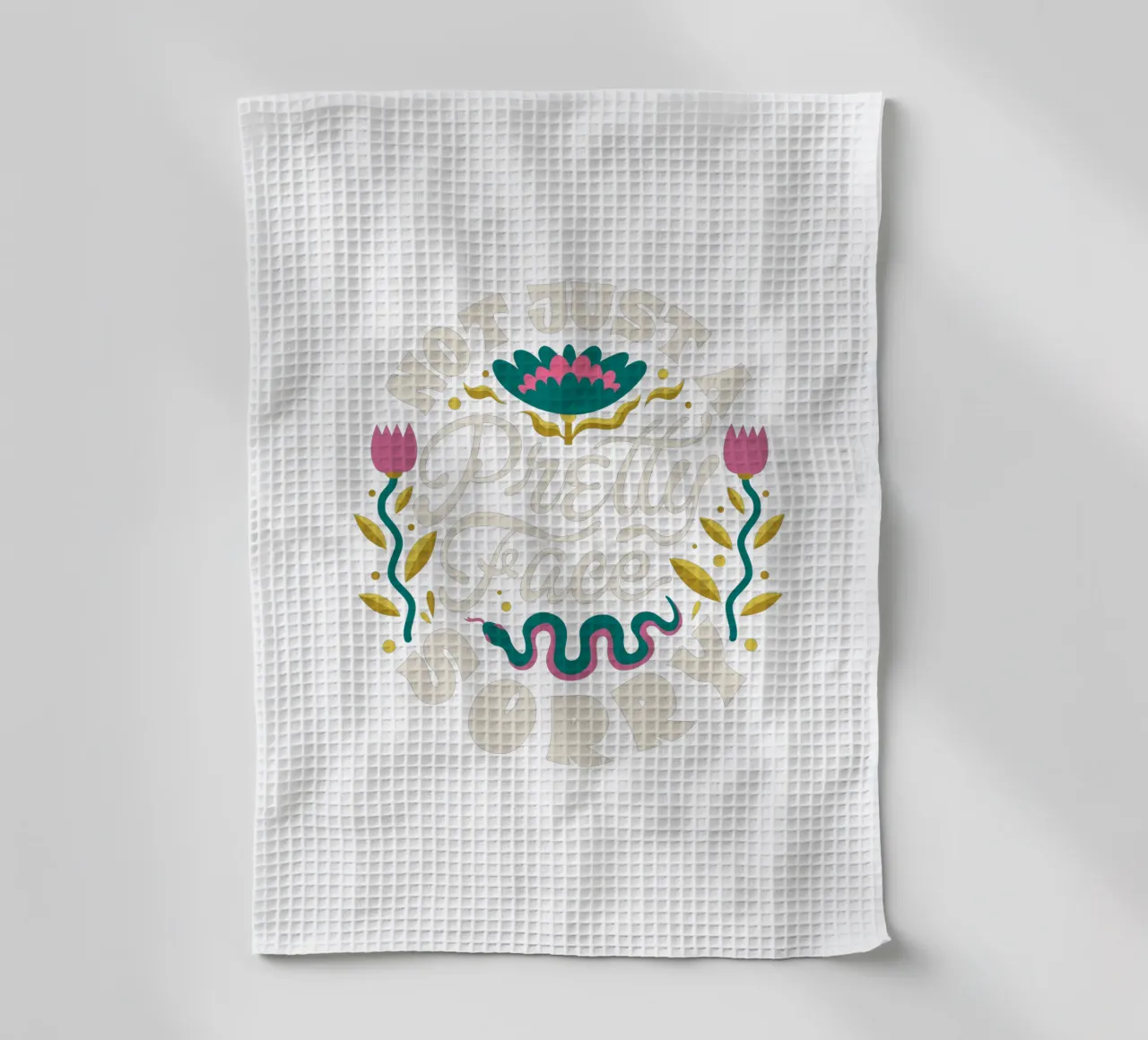 a pretty face tea towel by 🥝 KIWI STORE