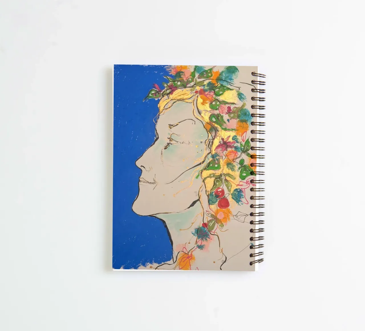 Femme bleue spiral notebook by Bénédicte Berthod
