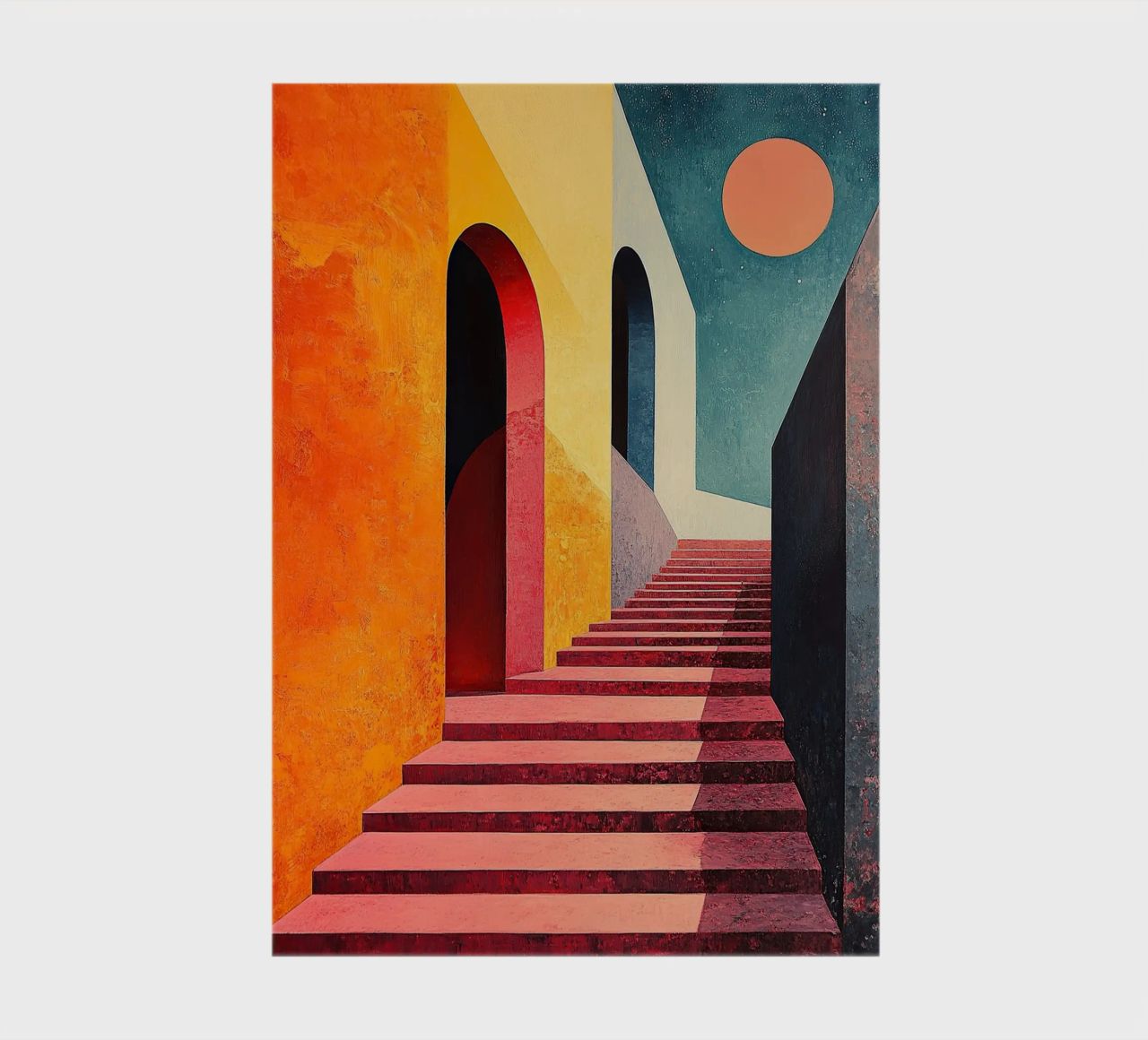 Surrealism Architecture Design Geometry notebook by Nikis Art Studio