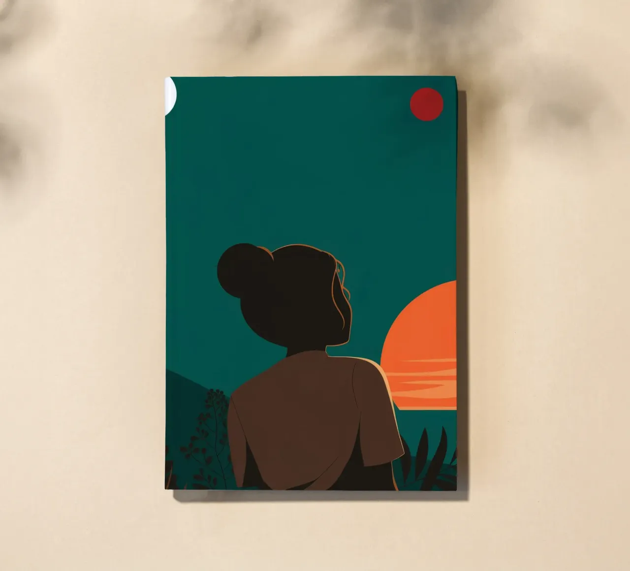 Sunset Landscape View notebook by Emery Kate