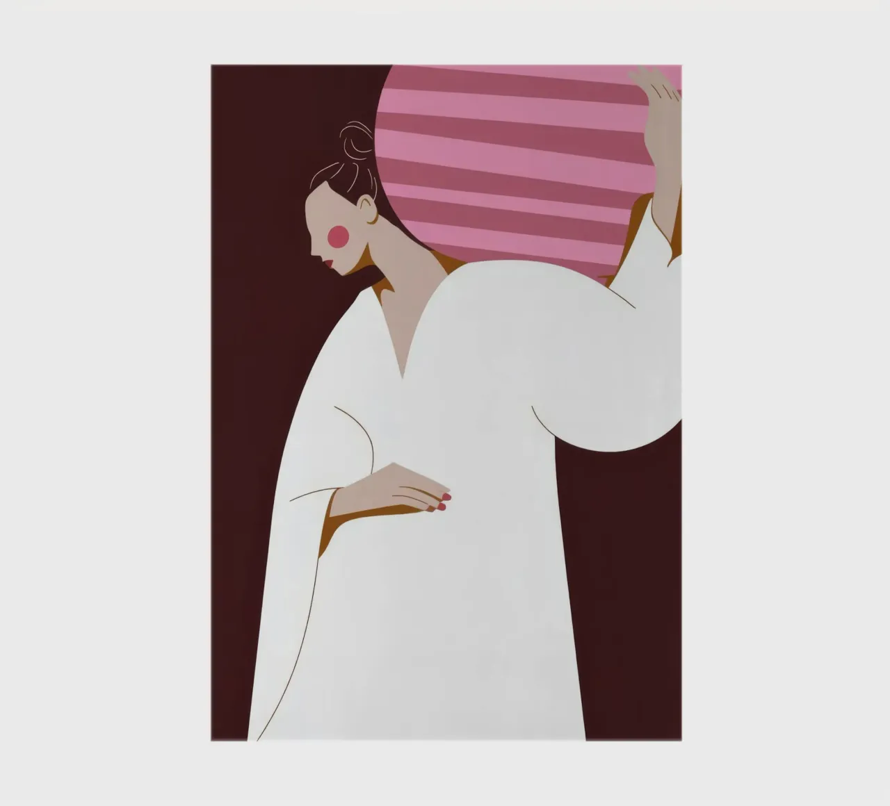 White Robe Pose notebook by Emery Kate