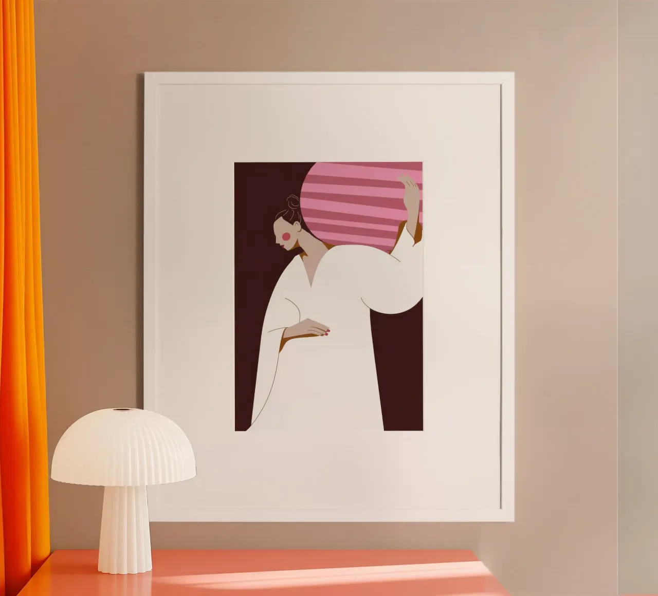 Pose des weißen Gewandes Hahnemühle von Emery Kate