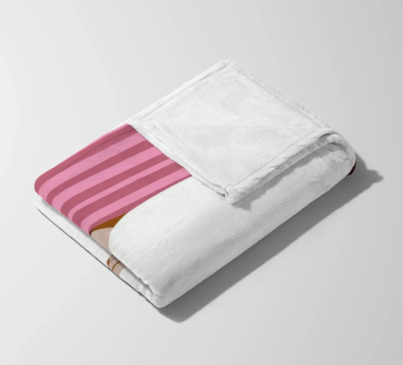 White Robe Pose fleece blanket by Emery Kate