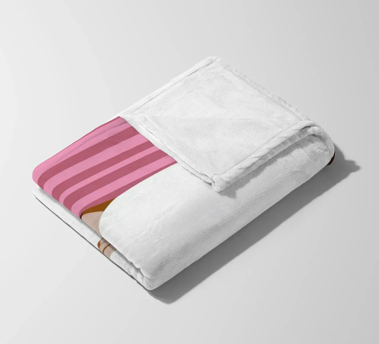 White Robe Pose fleece blanket by Emery Kate