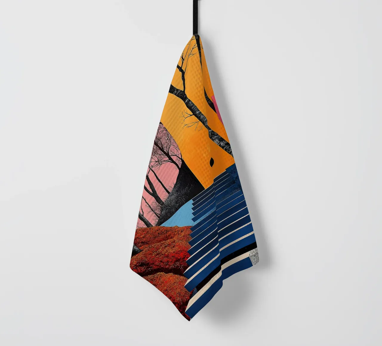 Surréalisme Architecture Design Géométrie torchon de Nikis Art Studio