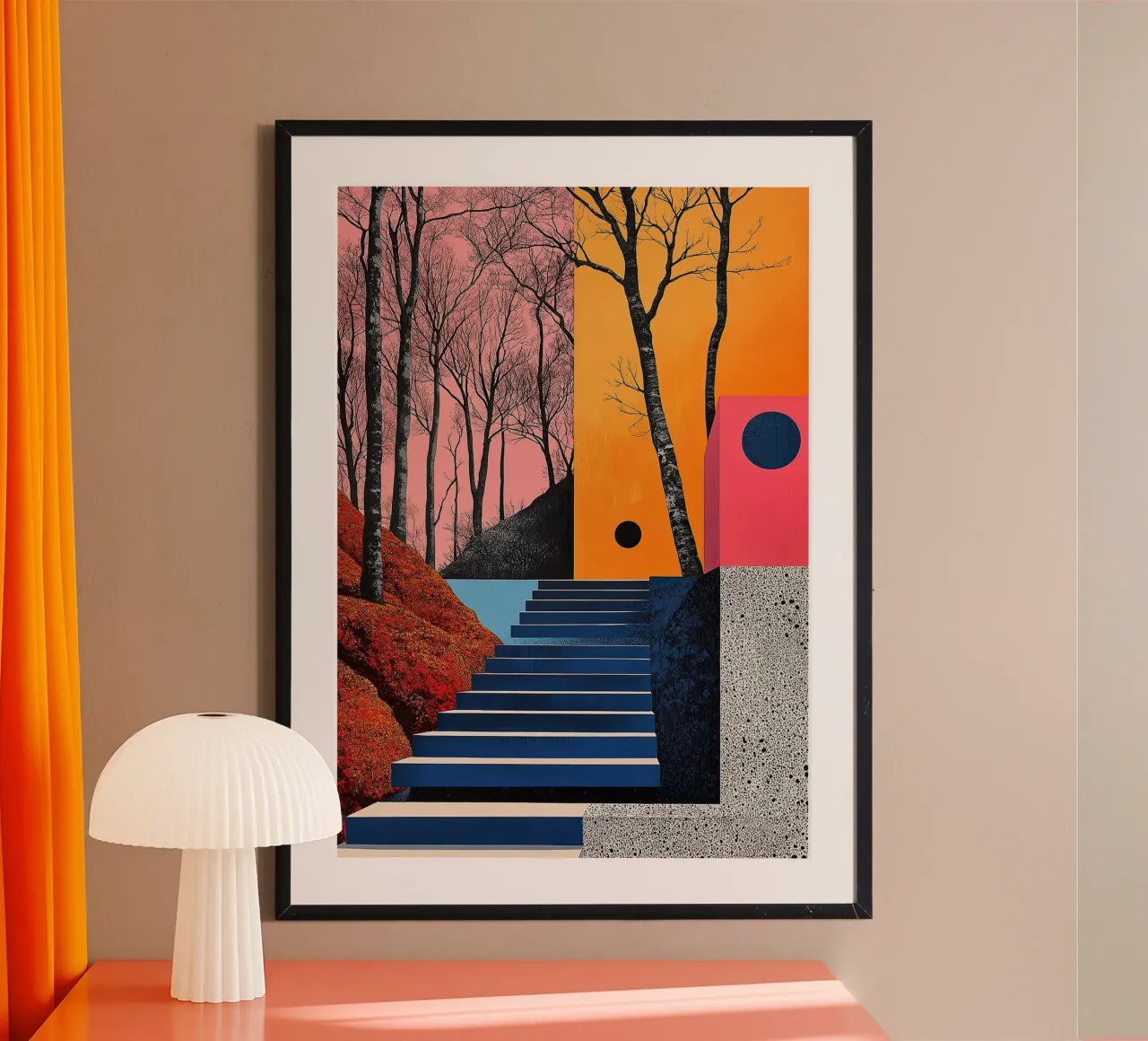 Surréalisme Architecture Design Géométrie poster de Nikis Art Studio