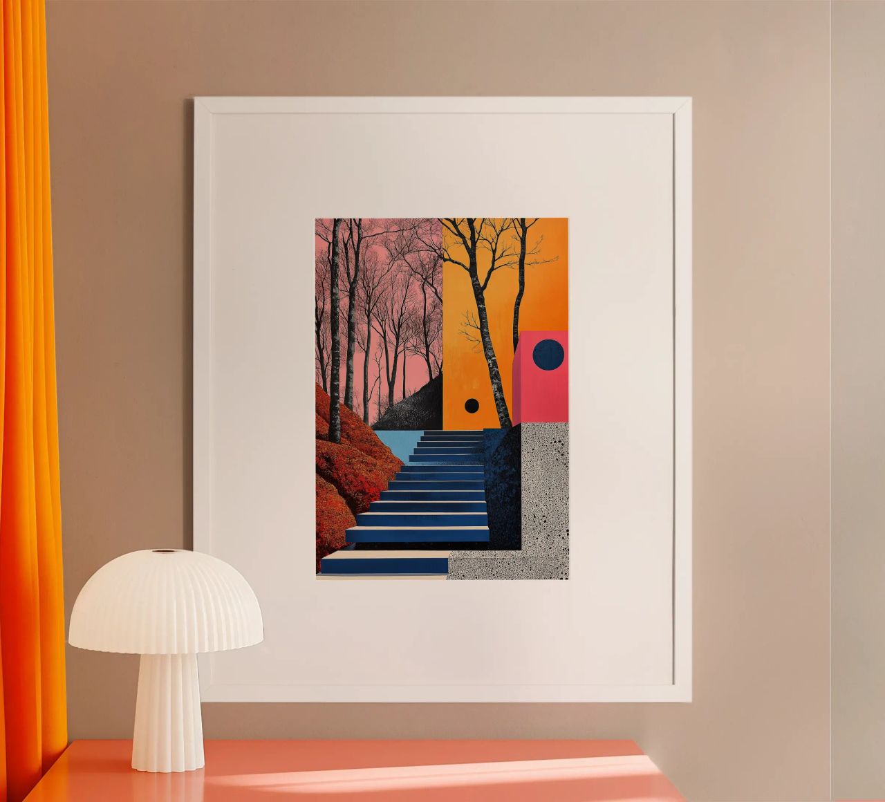 Surrealismus Architektur Design Geometrie Poster von Nikis Art Studio