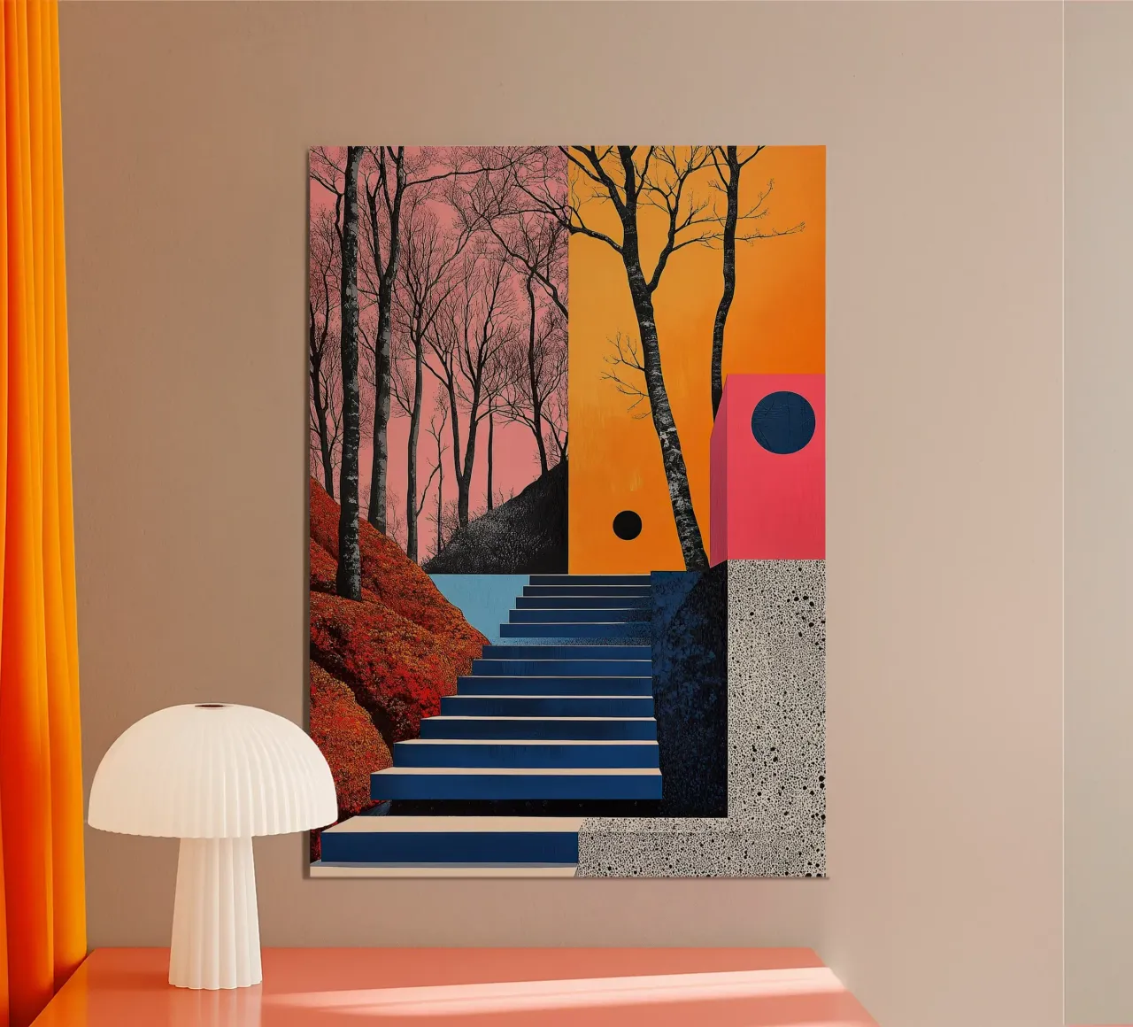Surrealismo Architettura Design Geometria poster da Nikis Art Studio