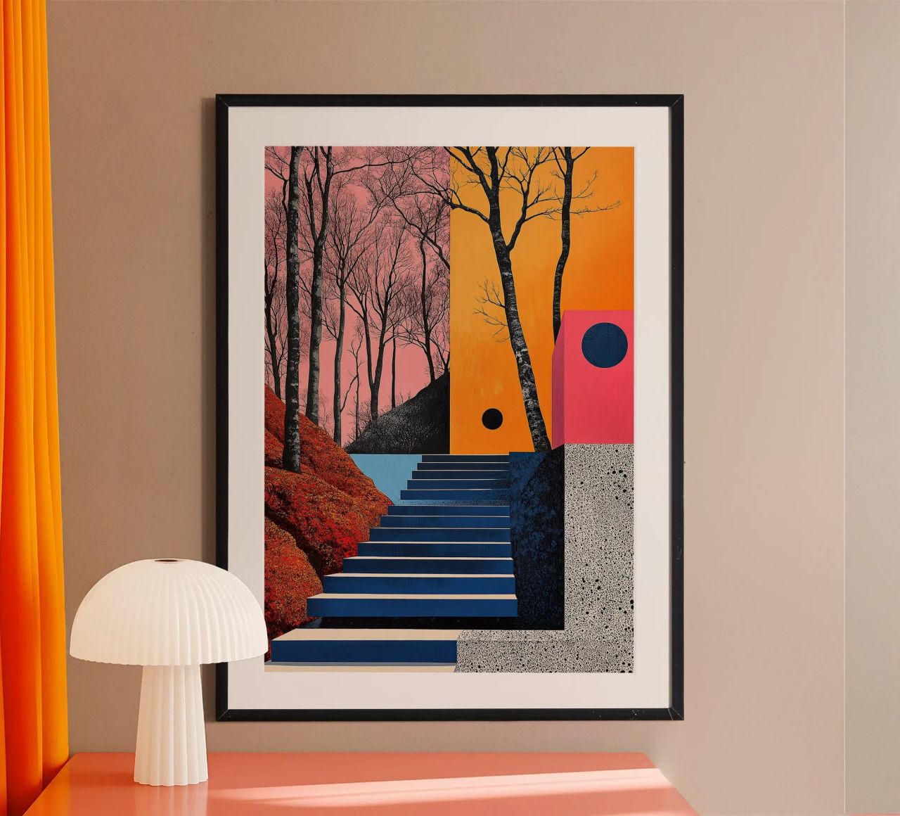 Surrealismus Architektur Design Geometrie Poster von Nikis Art Studio