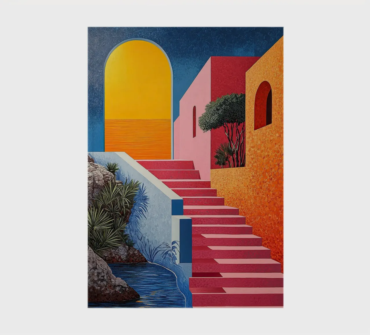 Surrealism Architecture Design Geometry notebook by Nikis Art Studio