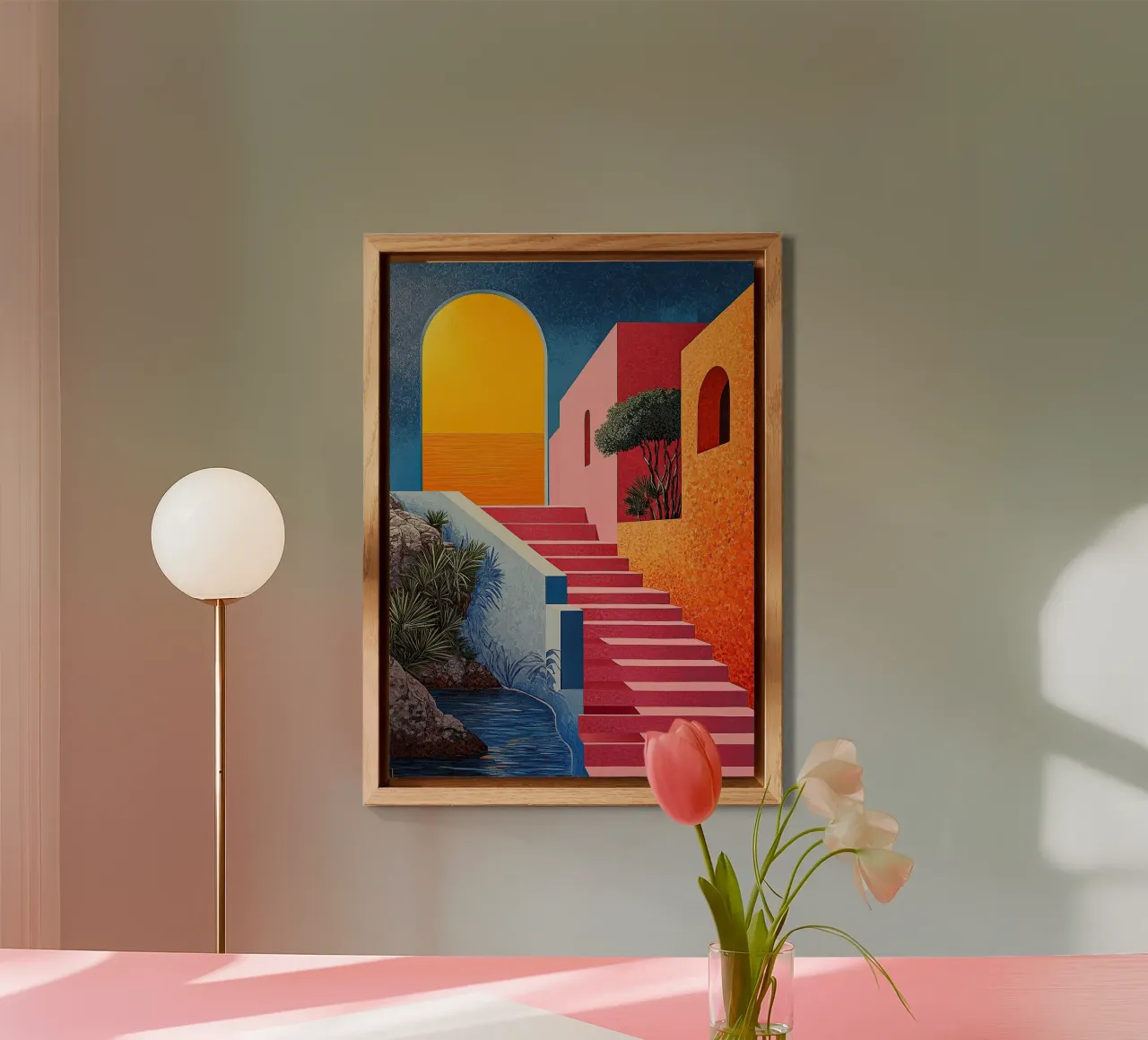 Surrealism Architecture Design Geometry alu-dibond by Nikis Art Studio