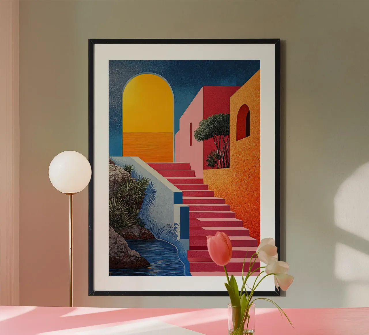 Surrealismo Architettura Design Geometria poster da Nikis Art Studio
