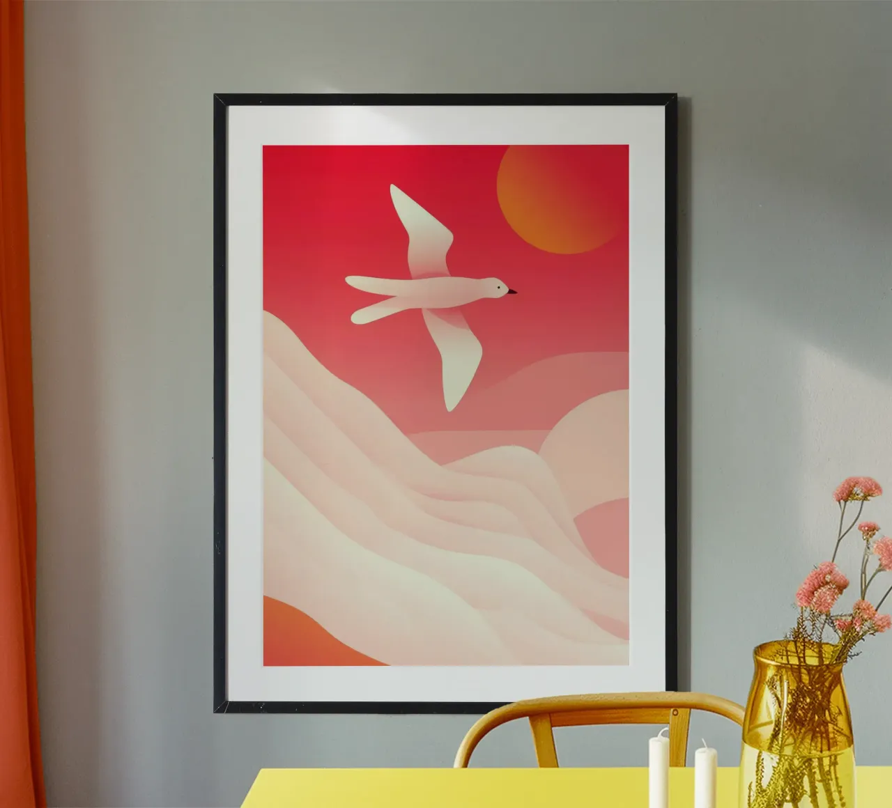 Uccello nel cielo carta hahnemühle da Emery Kate