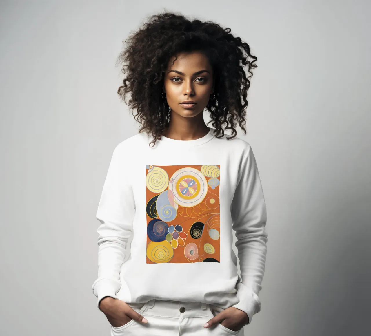 Hilma af Klint - Die zehn Größten, Nr. 03, Jugend, Gruppe IV Sweatshirt von William Store