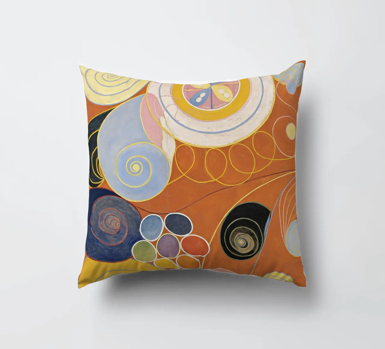 Hilma af Klint - Les dix plus grands, n° 03, Jeunesse, Groupe IV coussin de William Store