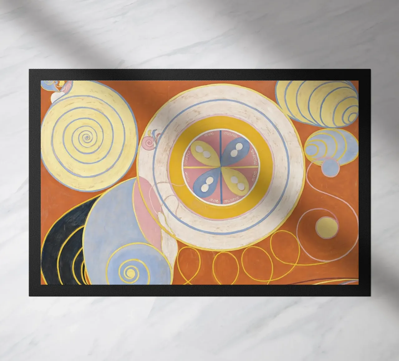 Hilma af Klint - Les dix plus grands, n° 03, Jeunesse, Groupe IV paillasson de William Store