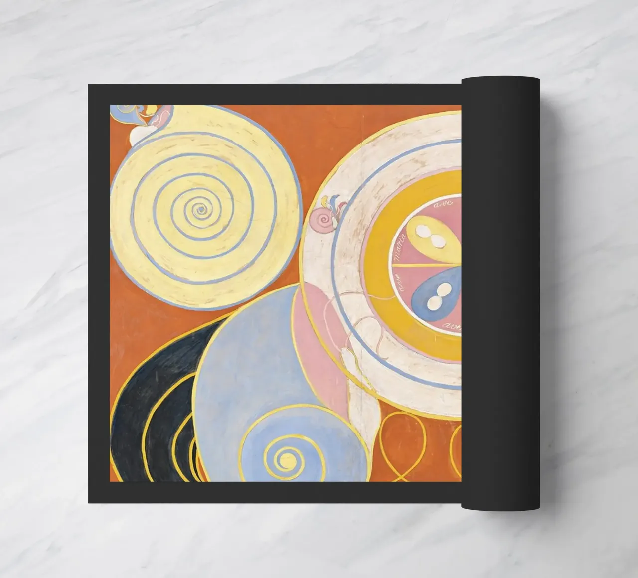 Hilma af Klint - Les dix plus grands, n° 03, Jeunesse, Groupe IV paillasson de William Store