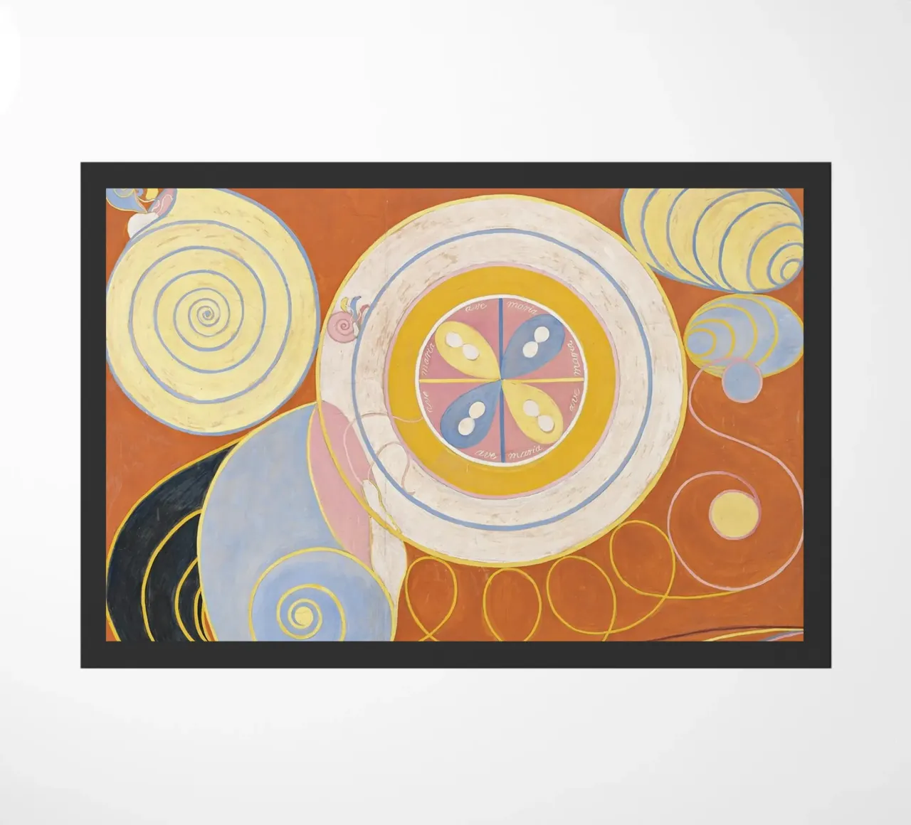 Hilma af Klint - Les dix plus grands, n° 03, Jeunesse, Groupe IV paillasson de William Store