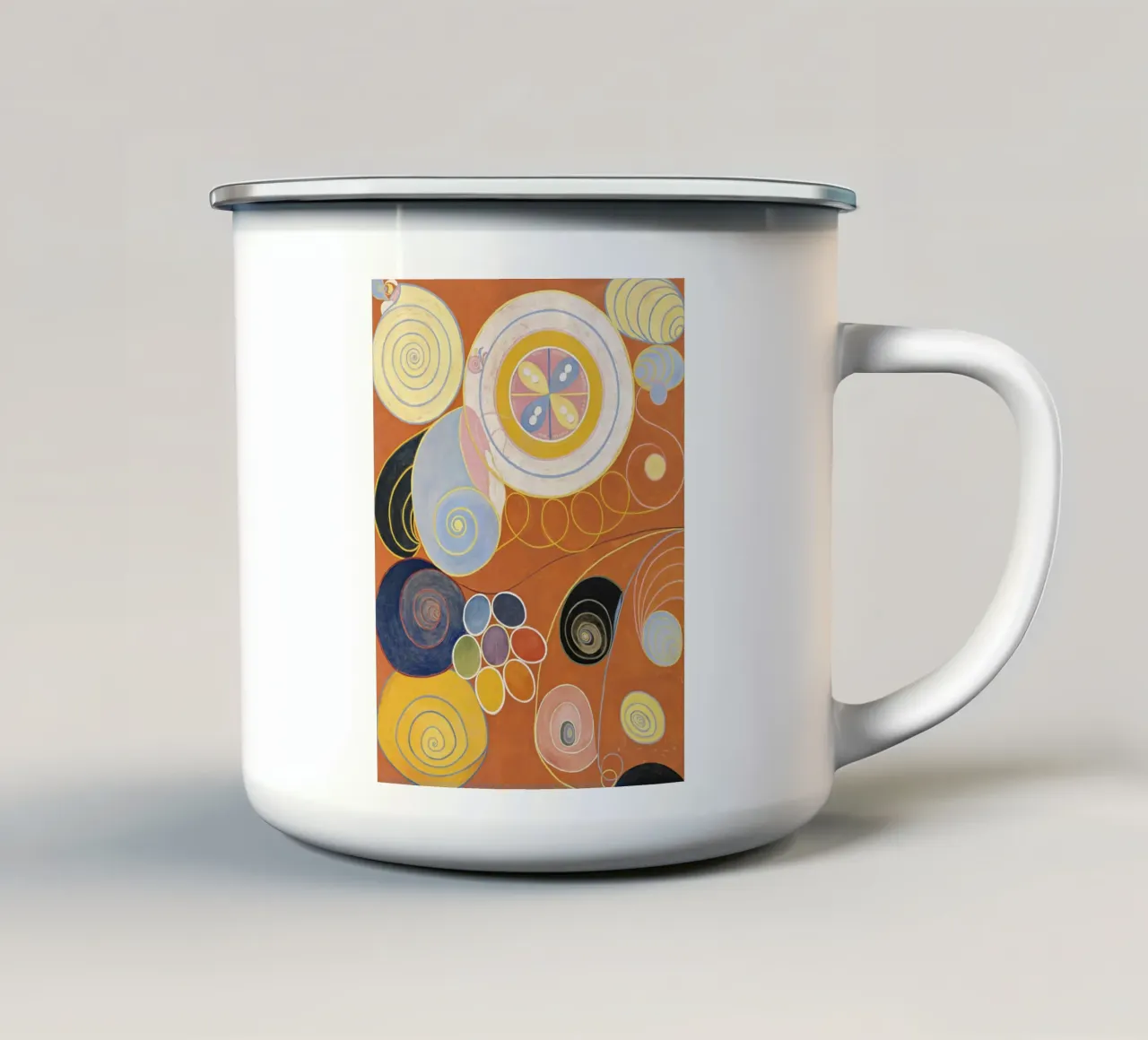 Hilma af Klint - I dieci più grandi, n. 03, Gioventù, Gruppo IV tazza in smalto da William Store