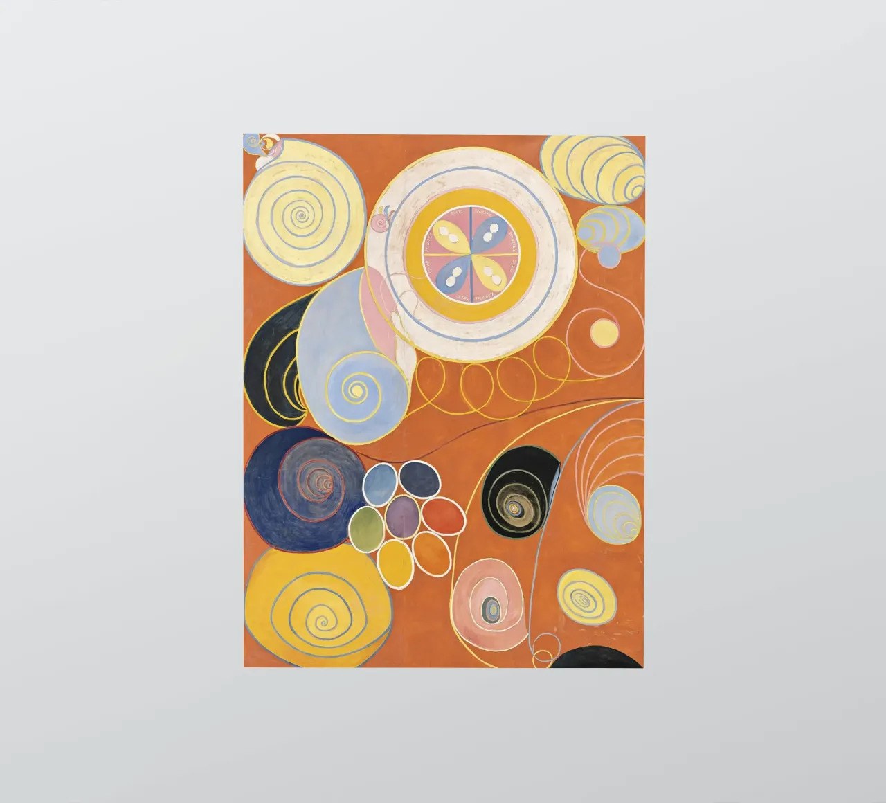 Hilma af Klint - Les dix plus grands, n° 03, Jeunesse, Groupe IV autocollant de William Store