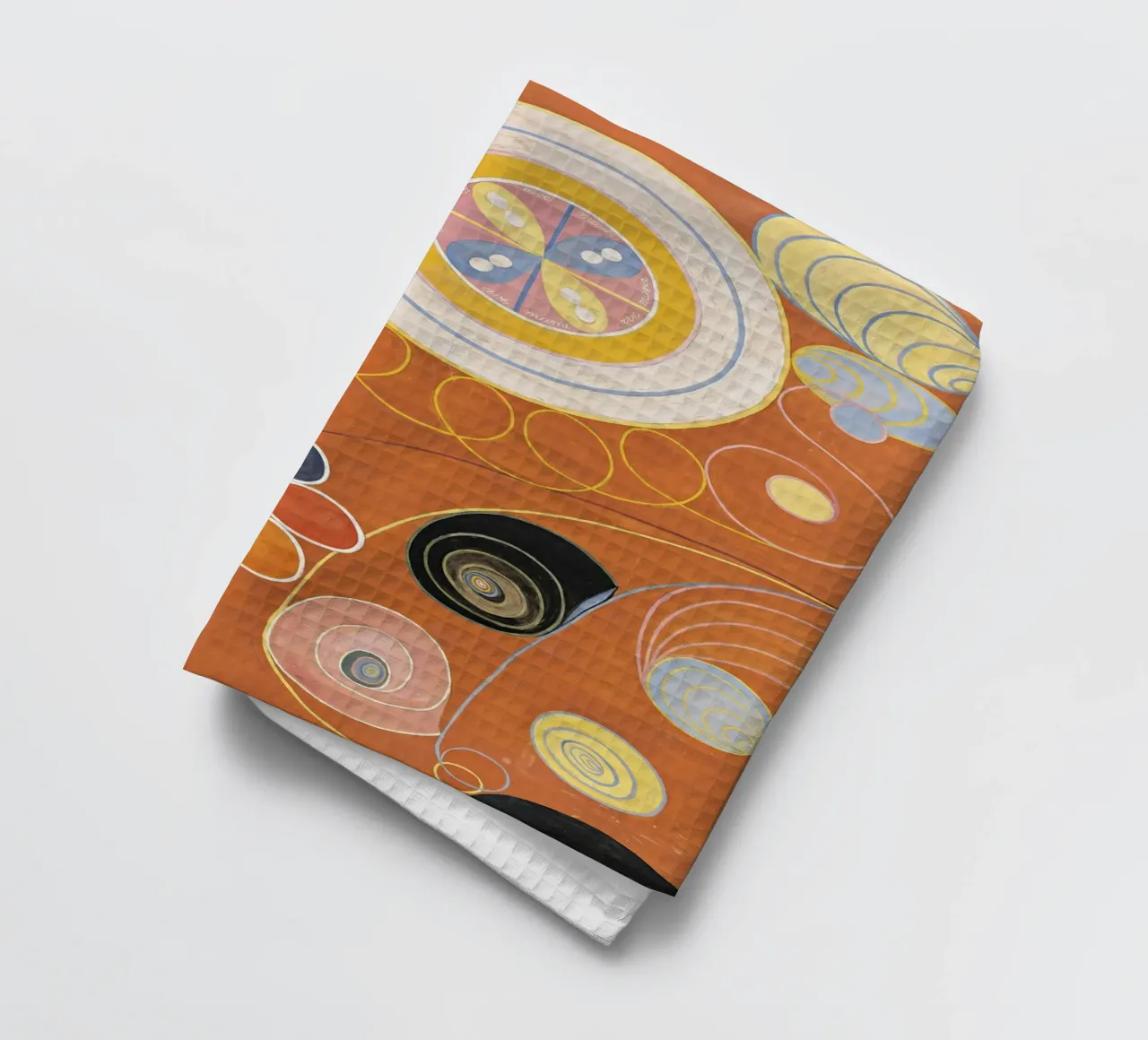 Hilma af Klint - Les dix plus grands, n° 03, Jeunesse, Groupe IV torchon de William Store