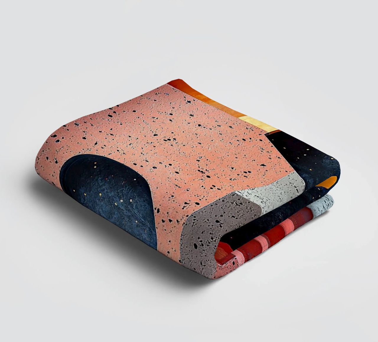 Surrealismus Architektur Design Geometrie Handtuch von Nikis Art Studio