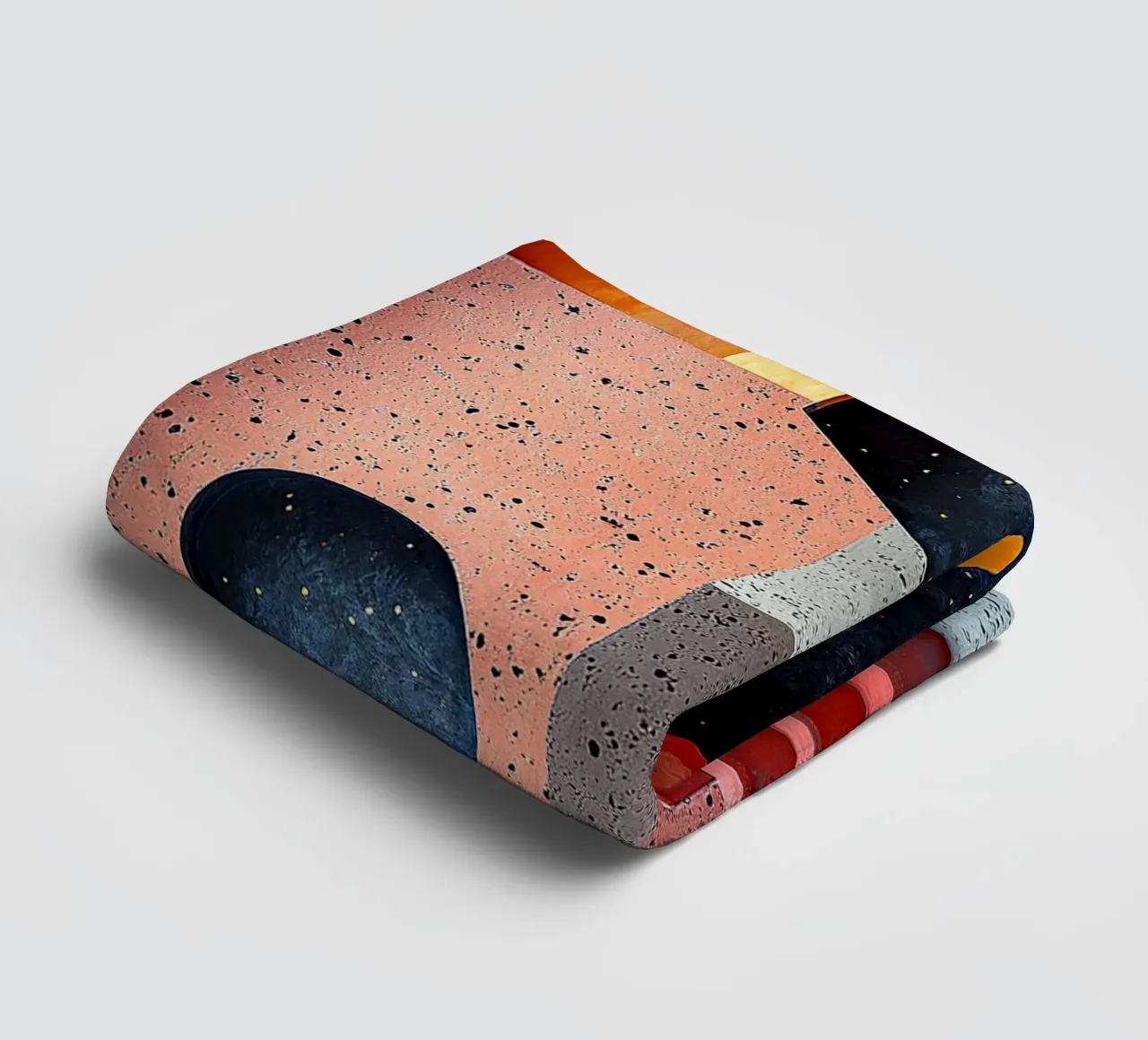 Surrealism Architecture Design Geometry towel by Nikis Art Studio