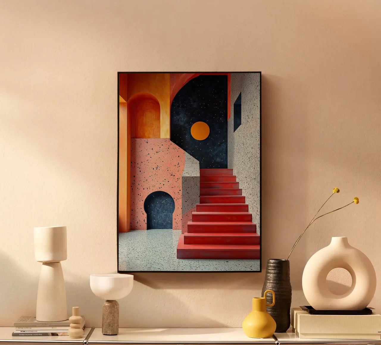 Surrealism Architecture Design Geometry alu-dibond by Nikis Art Studio