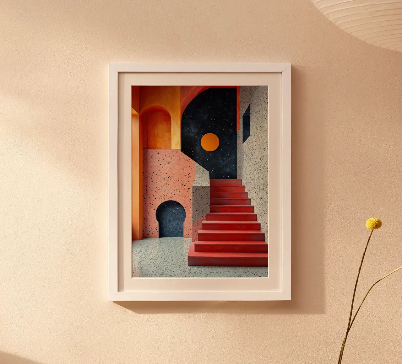 Surréalisme Architecture Design Géométrie poster de Nikis Art Studio