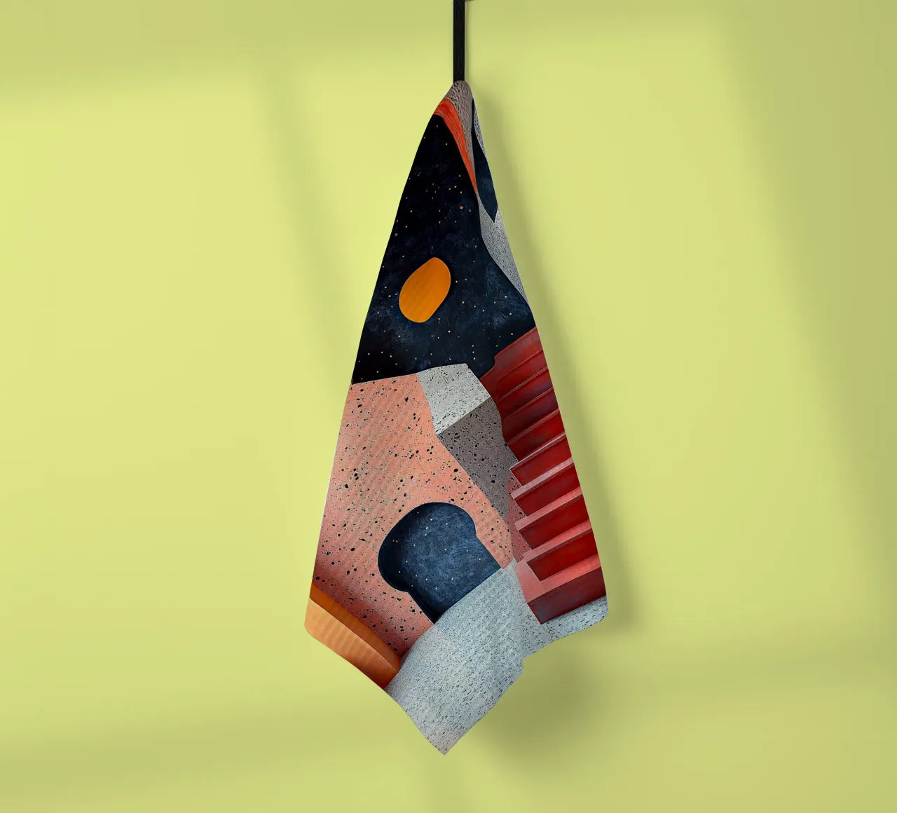 Surréalisme Architecture Design Géométrie torchon de Nikis Art Studio