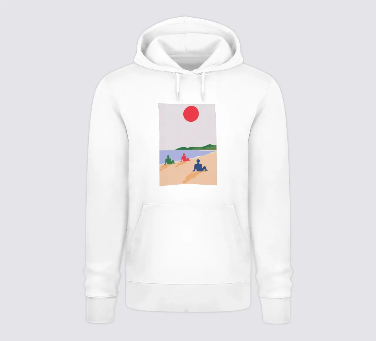 Bagnanti in spiaggia felpa con cappuccio da Emery Kate