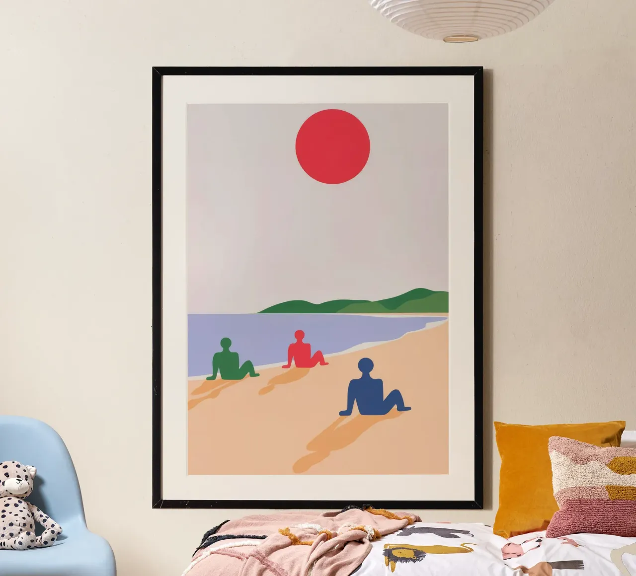 Bagnanti in spiaggia carta hahnemühle da Emery Kate