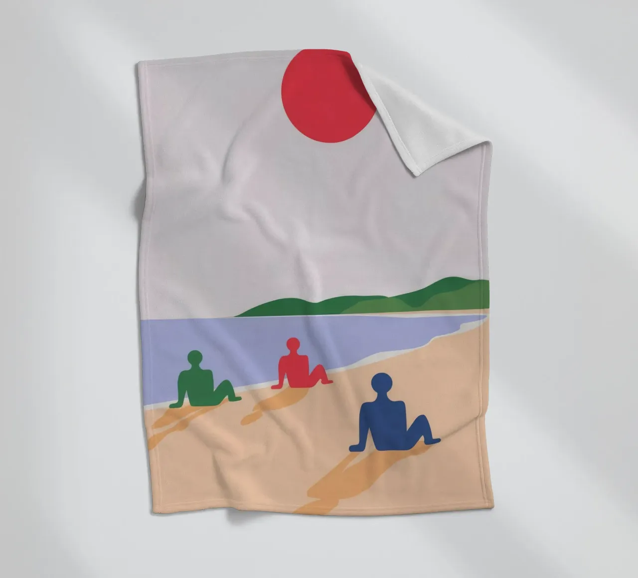 Bagnanti in spiaggia coperta in pile da Emery Kate