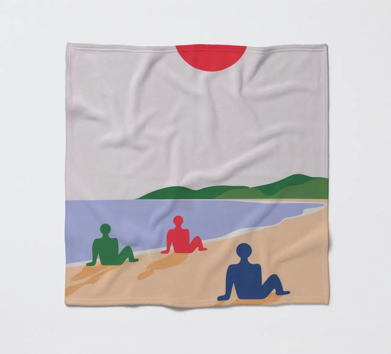 Bagnanti in spiaggia coperta in pile da Emery Kate